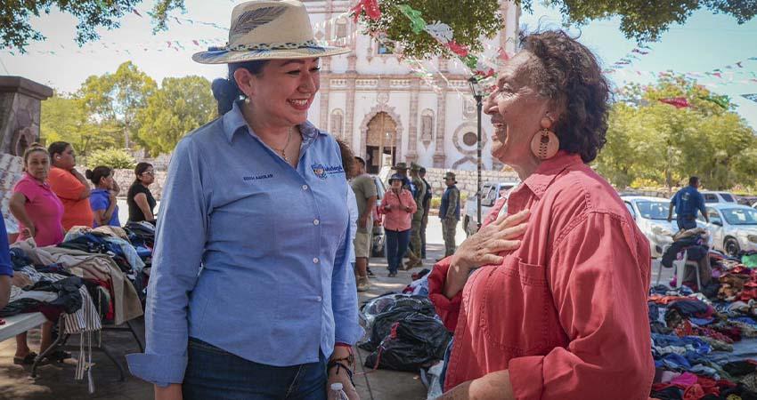 Alcaldesa de Mulegé, agradece apoyo a familias afectadas en San Ignacio