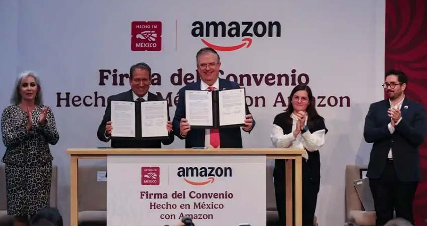 Gobierno y Amazon firman convenio para apoyar a pymes