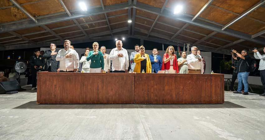 Asiste gobernador Castro Cosío a la conmemoración de los 70 años de fundación de Cd Insurgentes