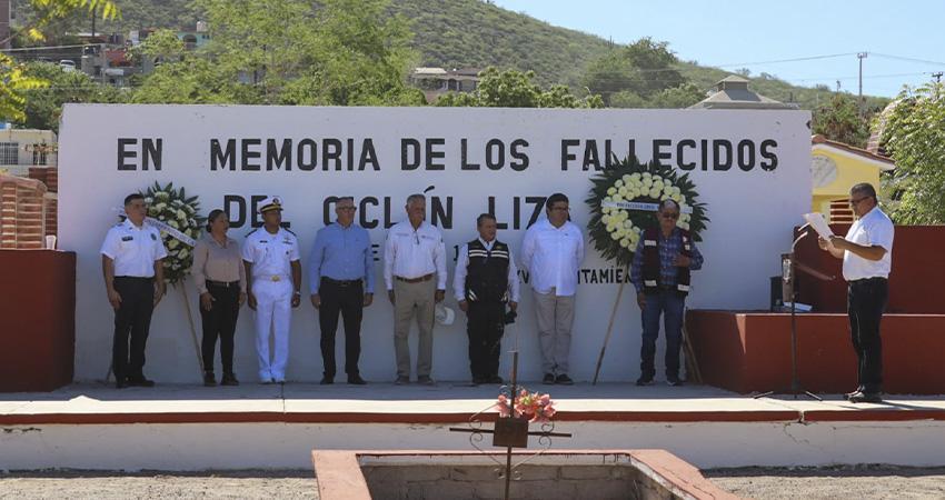 Conmemoran XLIX aniversario luctuoso de las víctimas del ciclón Liza