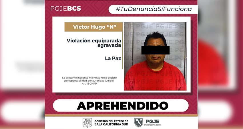 Aprehenden a Víctor “N” imputado por violación agravada