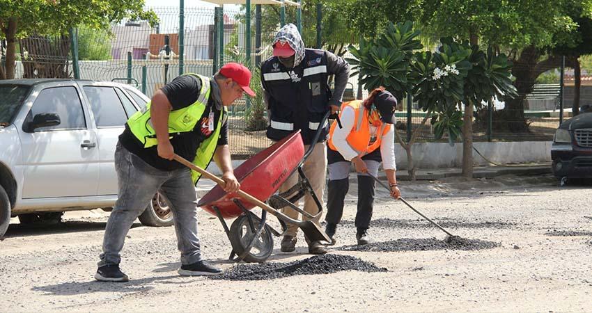 Reforzó el Ayuntamiento de La Paz labores de bacheo con más de 250 m³ de carpeta asfáltica