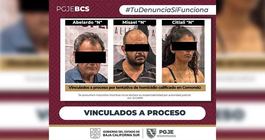 Obtienen tres vinculaciones a proceso a probables responsables de homicidio en grado de tentativa acabada