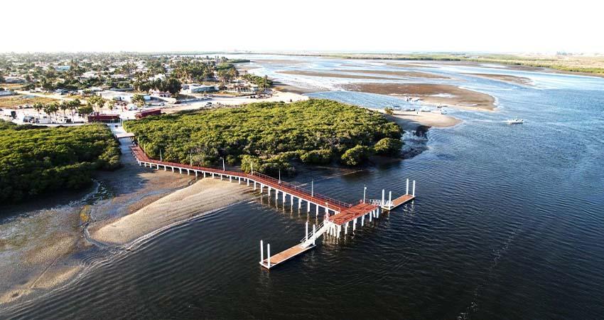 Gobernador Castro Cosío entregó la reconstrucción del muelle turístico de Puerto San Carlos