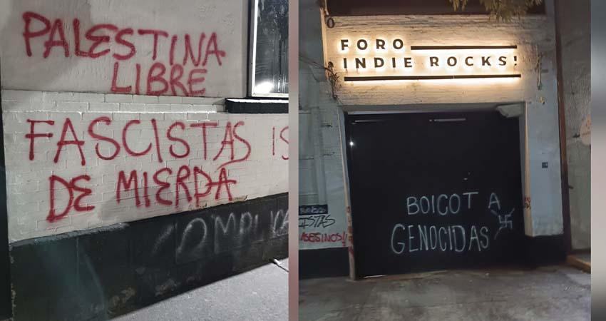 Embajada de Israel condena uso de símbolos nazis en protesta durante concierto en CDMX