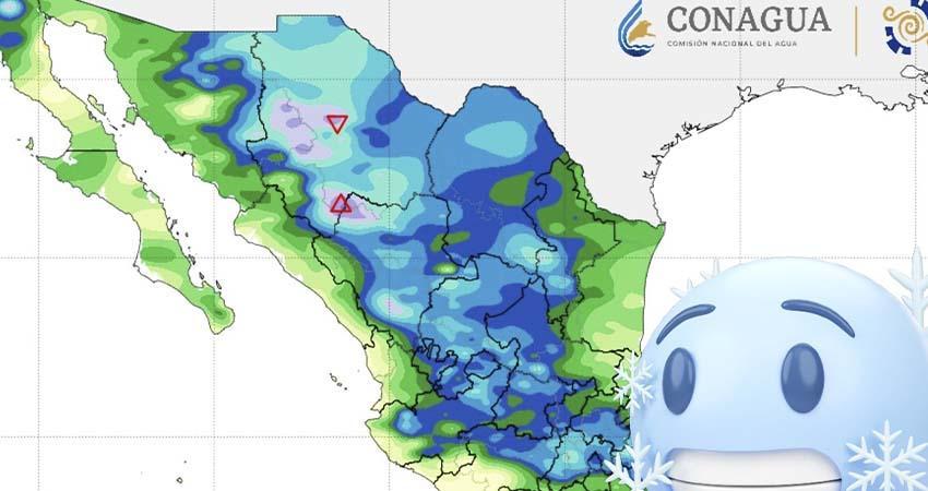 Conagua alerta por masa de aire ártico que cubre la mayor parte de México