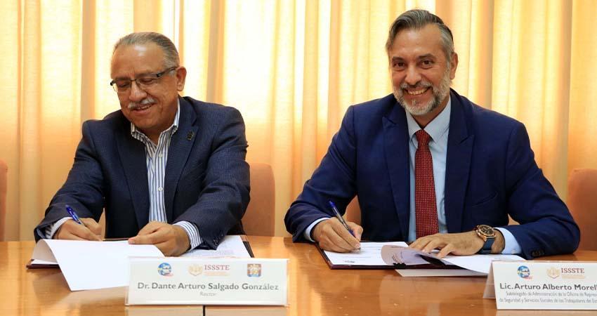 UABCS e ISSSTE firman convenio para fortalecer la formación académica, educación continua e investigación