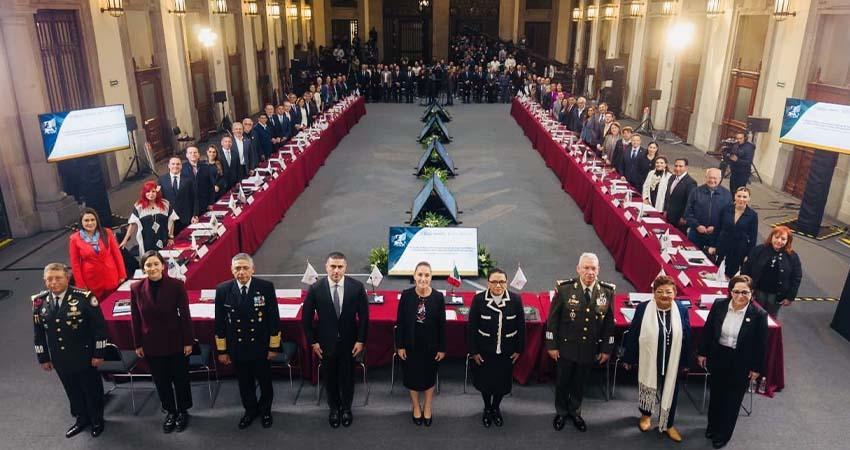 Asiste Gobernador VMCC a sesiones nacionales de Seguridad y Protección Civil encabezadas por la presidenta Claudia Sheinbaum