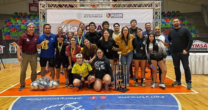 UABCS y Juan Pablo II ganan la 4ta Copa Gobernador organizada por el INSUDE