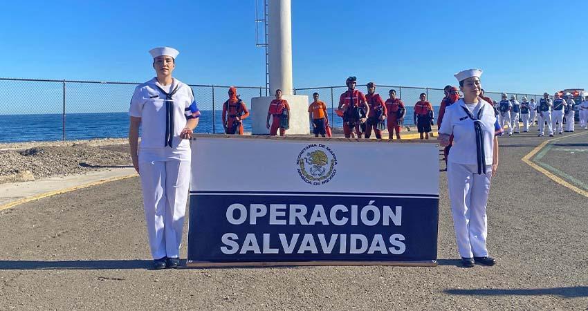 Inicia Plan Marina “Operación Salvavidas Invierno 2025”, en Baja California Sur