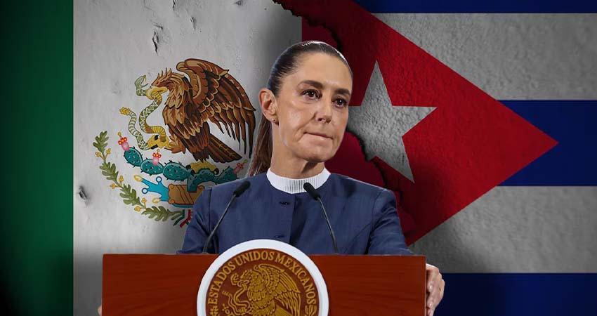 Sheinbaum reitera su apoyo a Cuba y asegura que no debe de ‘influir’ en su relación con EU