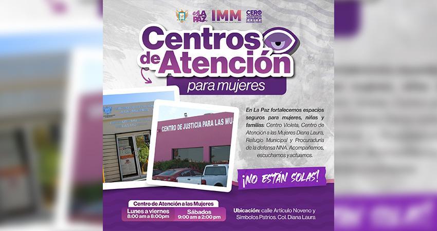 Brindará Ayuntamiento de La Paz atención a mujeres en situación de violencia durante vacaciones
