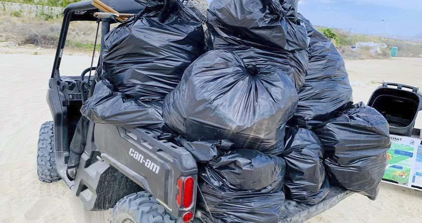 Retiran más de mil 327 toneladas de residuos en playas de Los Cabos durante 2025