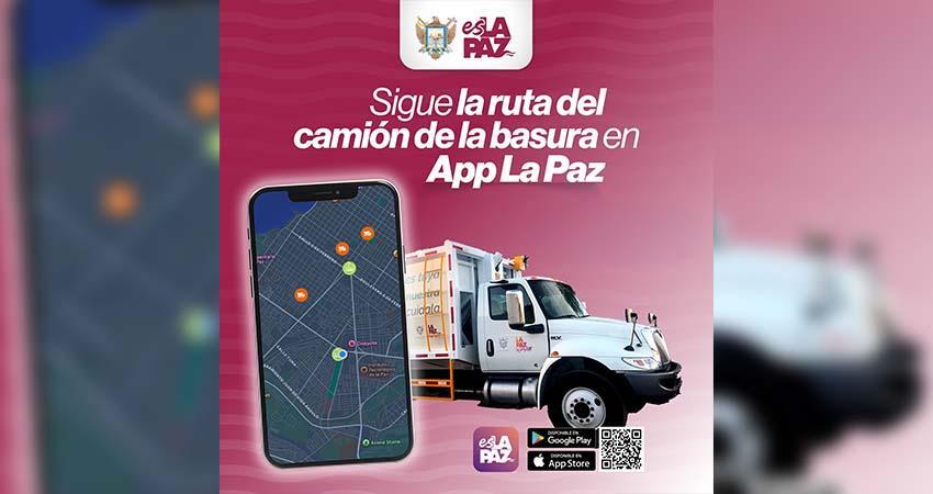 Sigue en tiempo real la ruta del camión de la basura en App La Paz