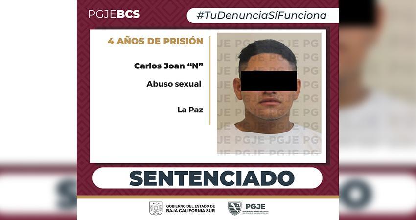 Pasará 4 años en prisión por el delito de abuso sexual agravado
