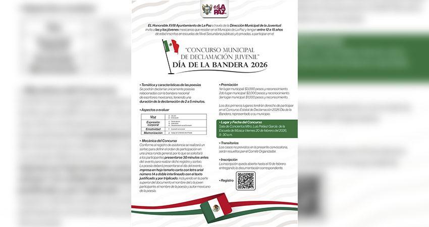Convocan a jóvenes paceños al Concurso Municipal de Declamación 2026