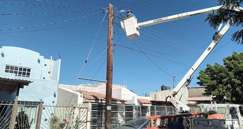 Servicios Públicos atiende más de 360 luminarias en La Paz