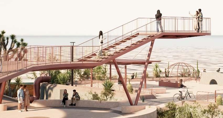 Inicia Ayuntamiento de La Paz construcción del parque en Colina de la Cruz