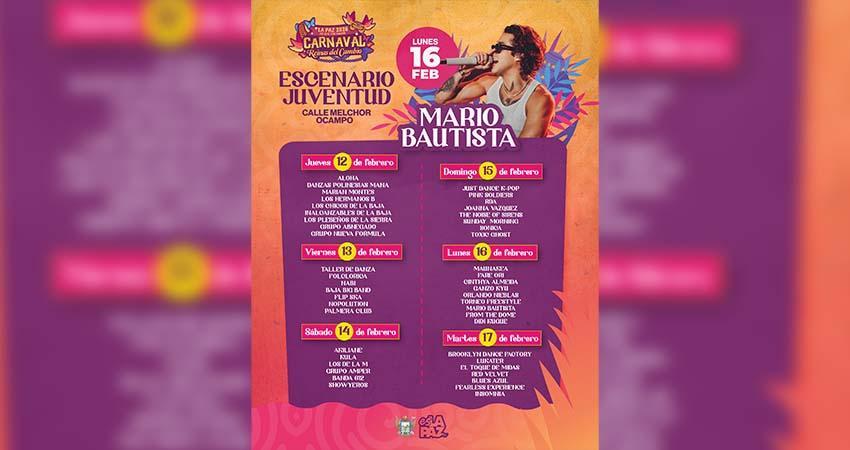 Más de 300 artistas locales se presentarán en el Escenario Juvenil del Carnaval La Paz 2026