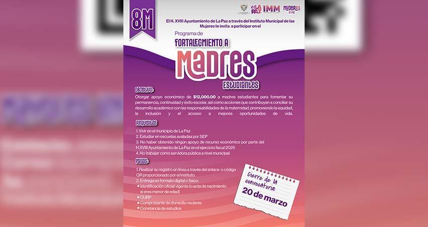 Gobierno de Milena Quiroga lanza convocatoria para apoyar a madres estudiantes