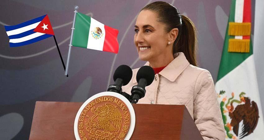 Sheinbaum insta a la ONU a enviar ayuda humanitaria a Cuba