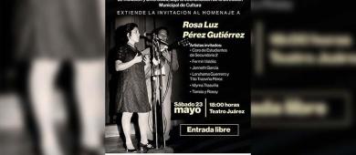 Invita Ayuntamiento de La Paz a concierto homenaje a Rosa Luz Pérez Gutiérrez