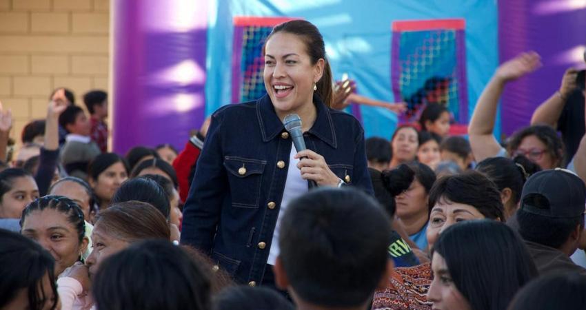 Entre muestras de apoyo, recibe el Valle del Vizcaino recibe a Milena Quiroga