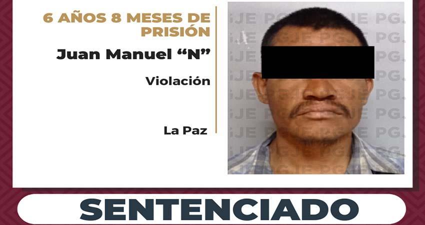 Sentencian a más de 6 años de prisión al responsable de violación
