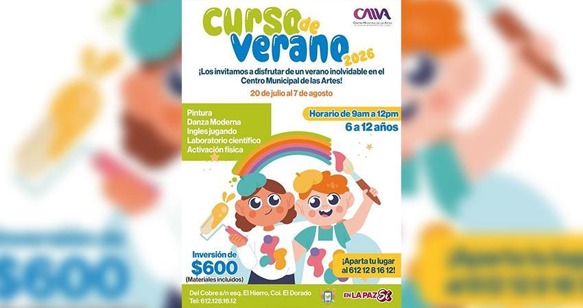 Últimos días para inscribirse a cursos de verano del Centro Municipal de las Artes