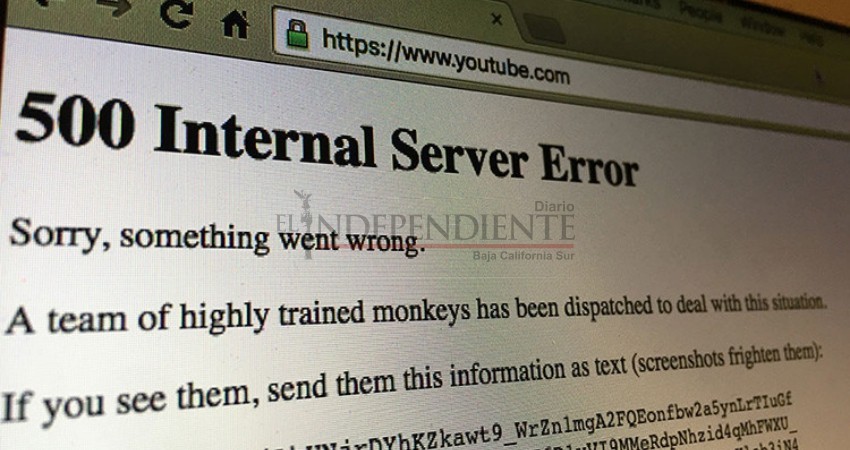 Usuarios reportan caída mundial de YouTube