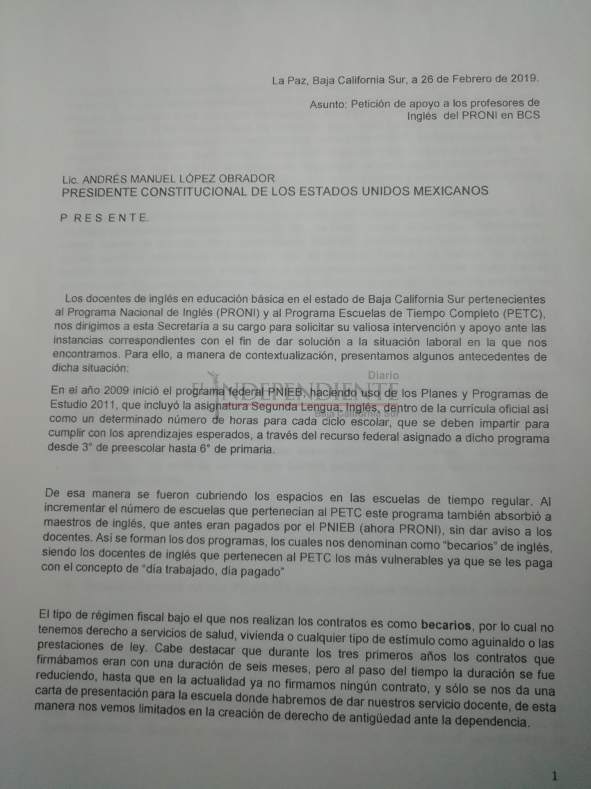 Denuncia maestra de inglés "Programa de tiempo completo no nos paga y estamos desertando"