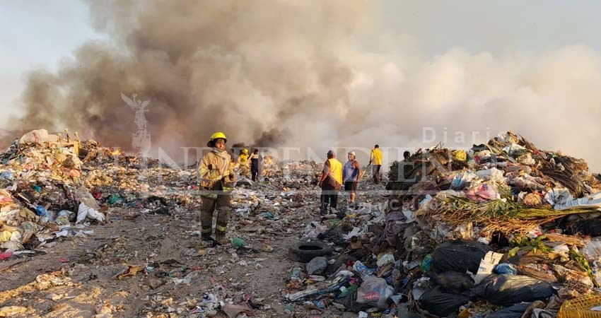 Exhortan Bomberos de La Paz al uso responsable de la basura para prevenir incendios