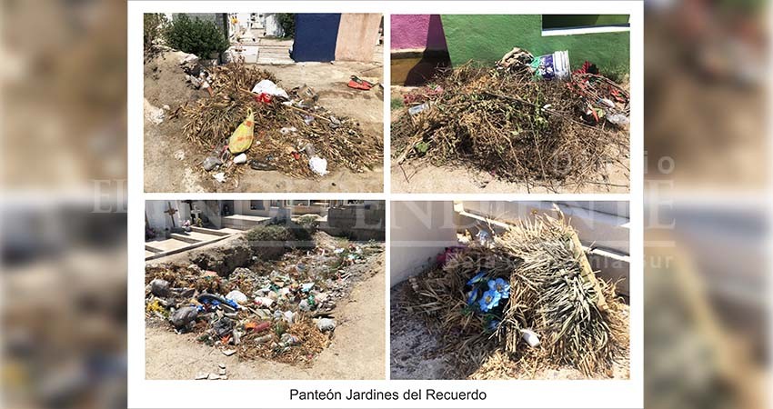 Hasta el tope de basura los panteones de La Paz 