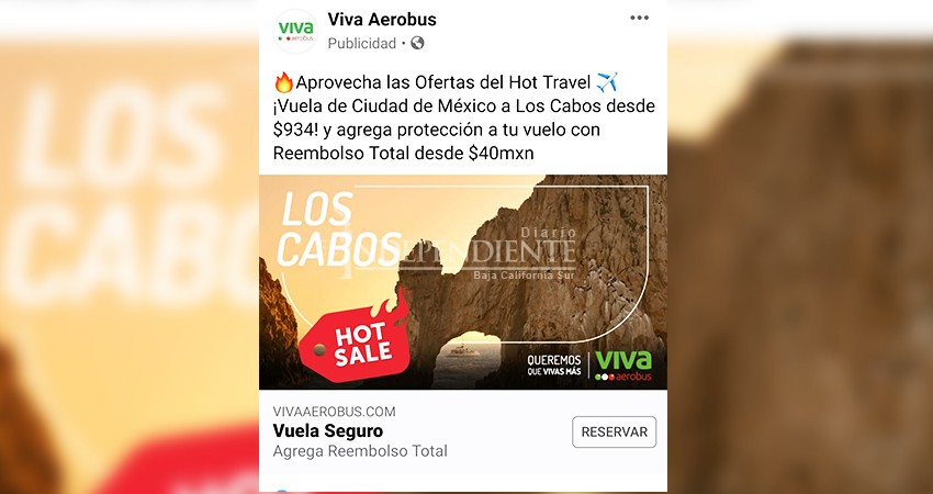 Para reactivar el turismo Los Cabos participa en la Hot Sale