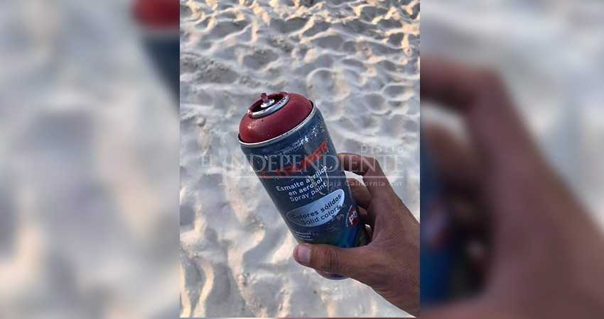 No solo contaminación, también el vandalismo se hace presente en playas de Los Cabos 