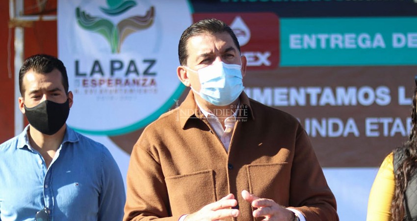 Entregan Ayuntamiento La Paz pavimentación de la Calle Coahuila en Chametla