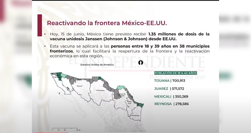 Siempre no… No se contempla a BCS dentro de la vacunación de zonas fronterizas 