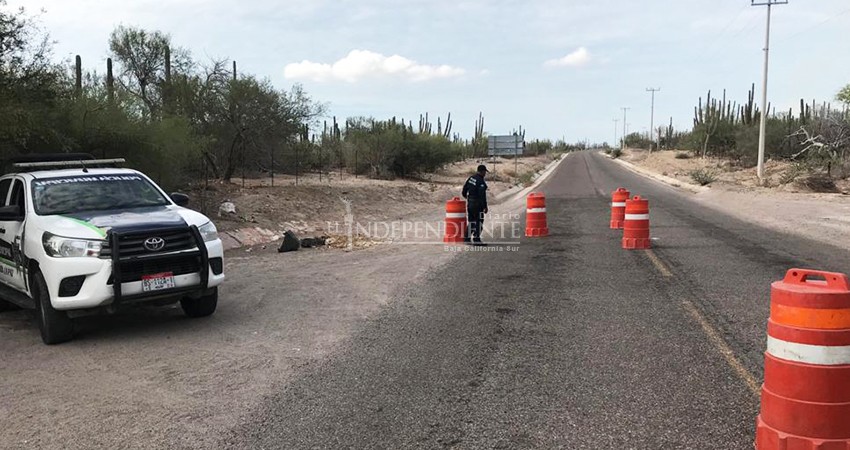 Policía municipal vigila cumplimiento de horario y aforo en playas de La Paz