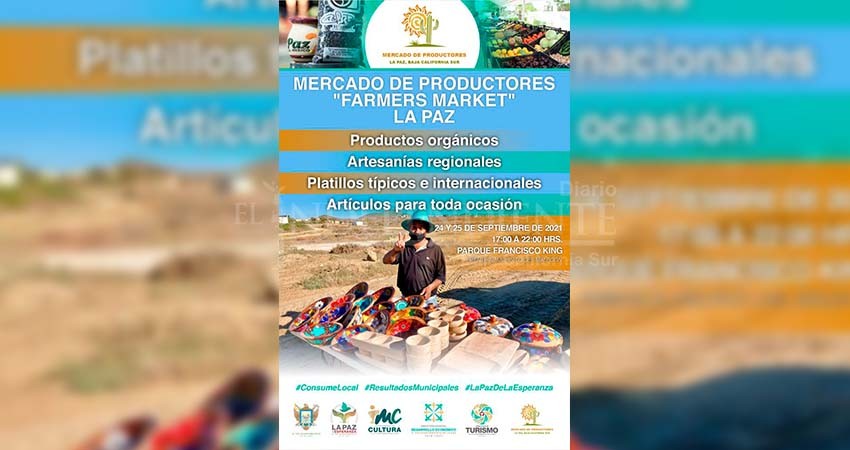 Hoy instalan el primer Mercado de Productores en el Malecón de La Paz